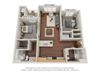 Crossroad Commons_2 Bedroom A-ADA_3D Floor Plan